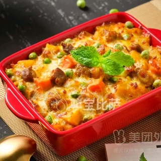 咖喱牛肉芝士焗饭（一人份）（文明点餐，拒绝浪费）